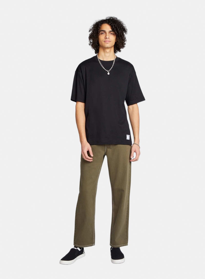 Kiabi Round Neck Plain Cotton T-Shirt - Image 2